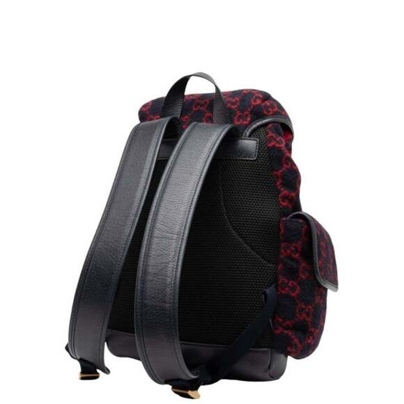 GUCCI Red Leather Backpack main image 4